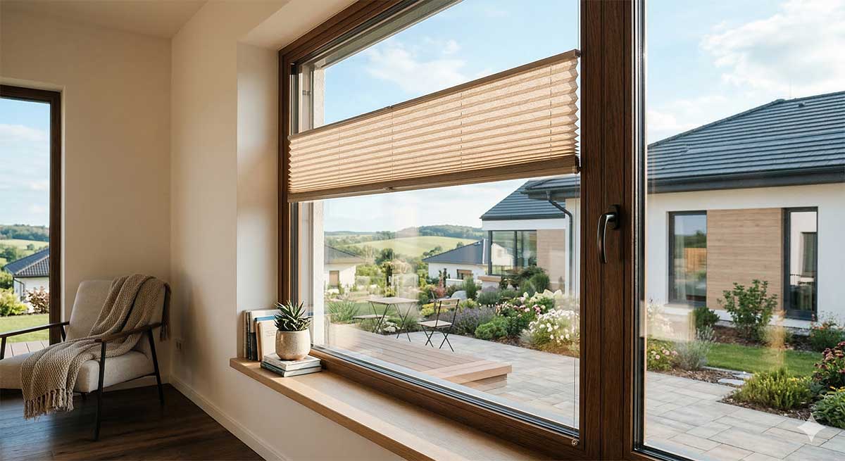 Innenliegender Sonnenschutz